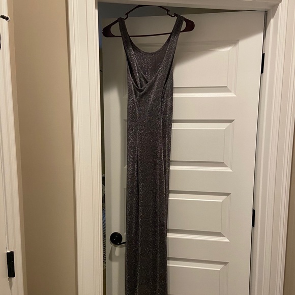 Long Silver Party Dress - Picture 8 of 8